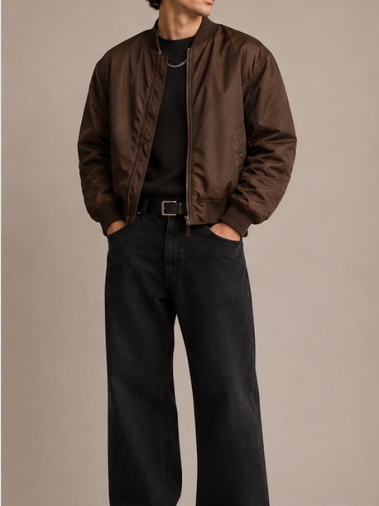 Prada Other - Prada Brown Nylon Y2K Zip Up Bomber Jacket Vintage Unisex